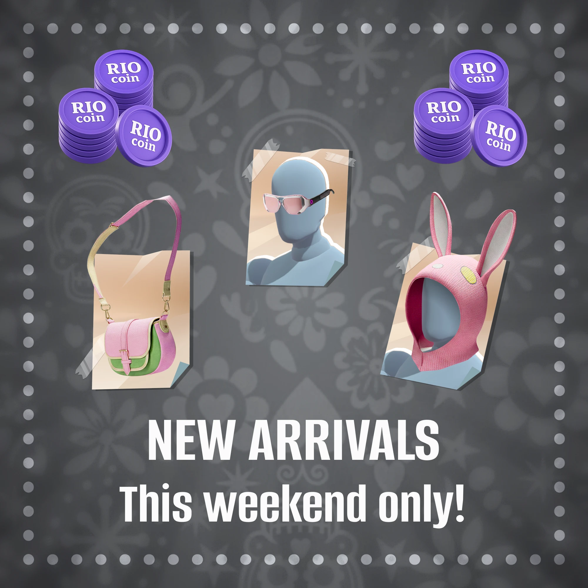 Pink Trouble Set and Comeback Pack are available this weekend only!