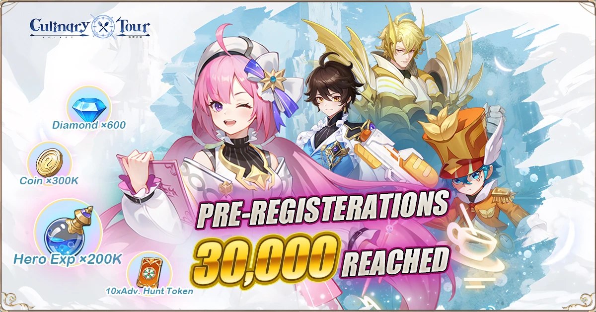 30000 pre-registrations