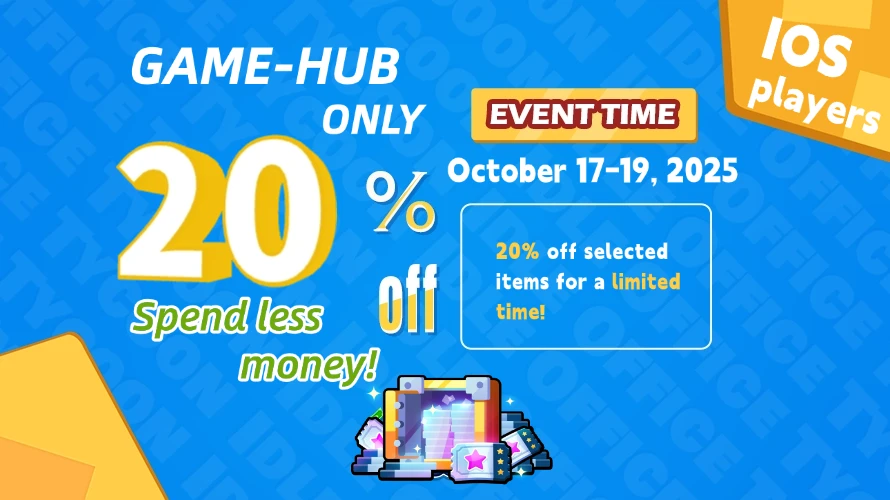 Limited time! Enjoy 20% OFF on your first purchase via the Game Hub!